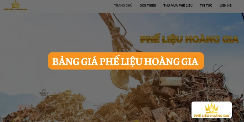 Bảng giá thu mua phế liệu quận 3 tại Phế Liệu Hoàng Gia [Mới Nhất]